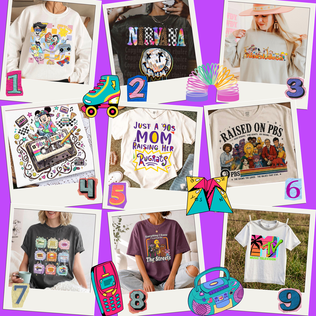 90s Baby Tees Set 4