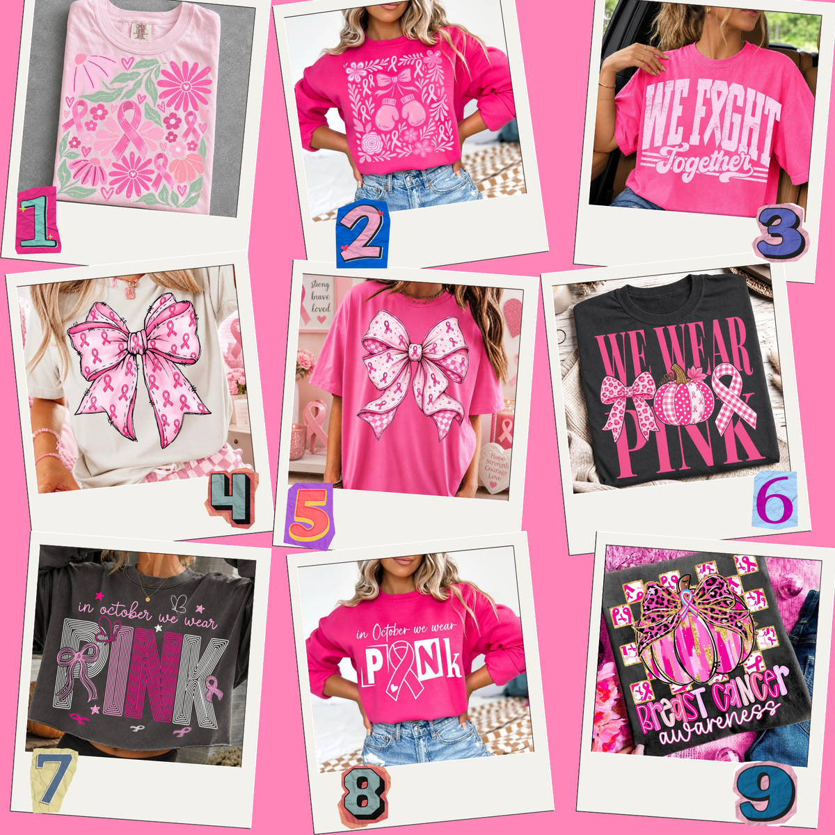 Pinktober Tees Set 1